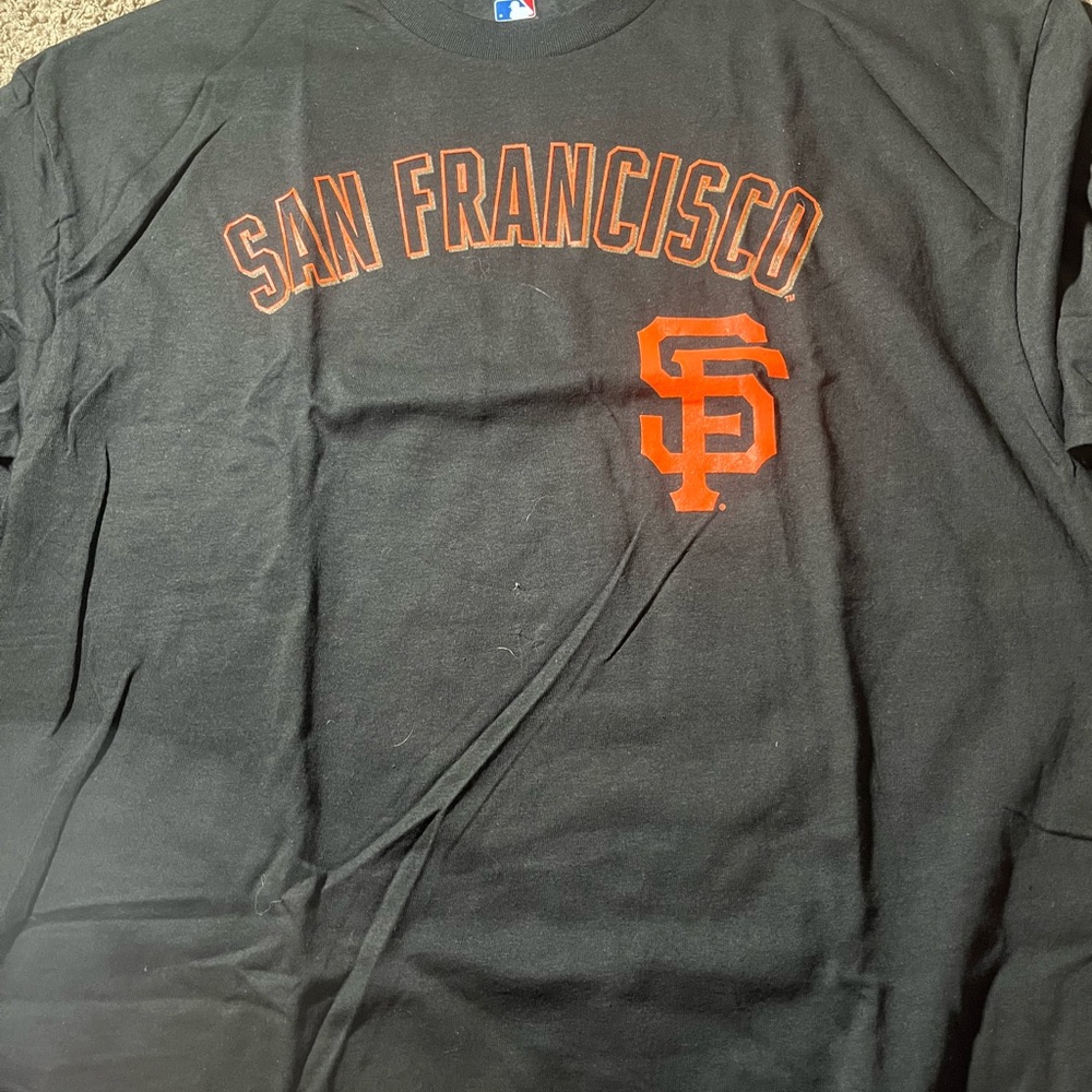 MLB Black and Orange Short Sleeve Tee